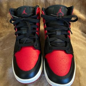 COPY - Air Jordan ones red and black “banned “